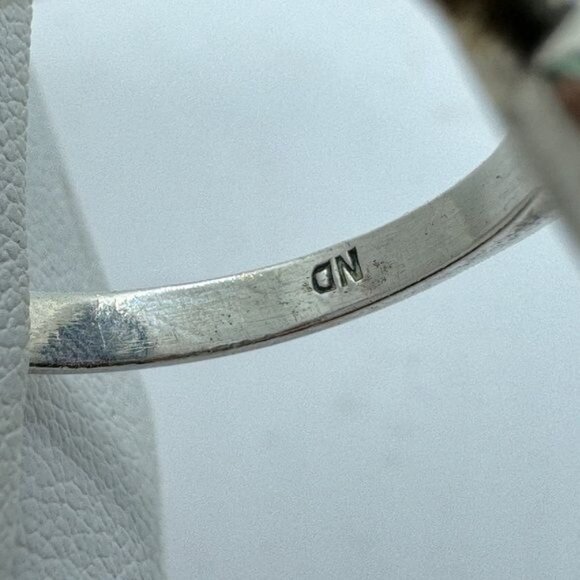 Sterling Silver Amethyst Ring size 7.5 Vintage Antique Style .925 - Picture 6 of 9